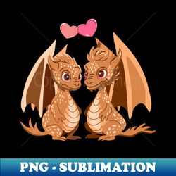 Dragons in love - Creative Sublimation PNG Download - Perfect for Sublimation Art