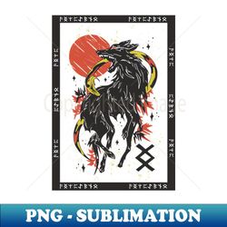 Fierce Wolf vs Snake - PNG Transparent Digital Download File for Sublimation - Perfect for Personalization