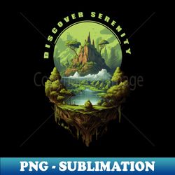 Discover Serenity Nature - Sublimation-Ready PNG File - Defying the Norms