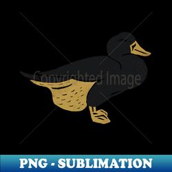 Cute Duck Woodcut Printing Style For Mom and Dad - PNG Transparent Sublimation Design - Perfect for Creative Projects
