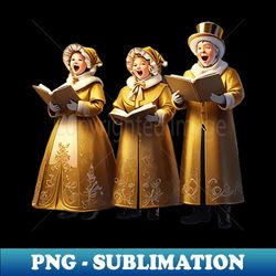 Christmas Carolers - Aesthetic Sublimation Digital File - Bring Your Designs to Life