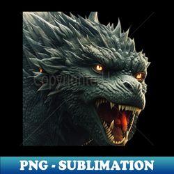 Godzilla themed design 1 - Elegant Sublimation PNG Download - Boost Your Success with this Inspirational PNG Download