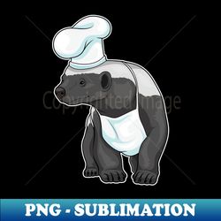 honey badger chef chef hat - png transparent digital download file for sublimation - perfect for creative projects