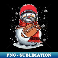 christmas american football snowman - aesthetic sublimation digital file - defying the norms