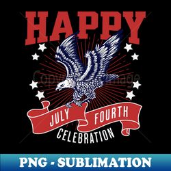 Happy July Fourth Celebration - Aesthetic Sublimation Digital File - Boost Your Success with this Inspirational PNG Download