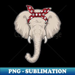 Elephant with Bandana - Unique Sublimation PNG Download - Vibrant and Eye-Catching Typography