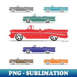50s convertibles - Decorative Sublimation PNG File - Spice Up Your Sublimation Projects