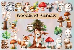 Watercolor Safari Animals Clipart, Africa Animals Clipart, Nursery Animals Clipart,Nursery Animals,Baby Shower animals