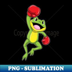 frog at boxing with boxing gloves - elegant sublimation png download - perfect for creative projects