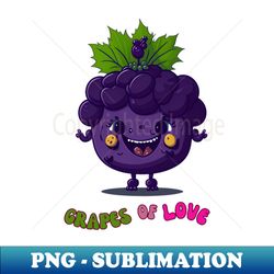 Grapes of Love - Exclusive PNG Sublimation Download - Perfect for Sublimation Mastery