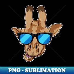 Giraffe with Sunglasses - Decorative Sublimation PNG File - Perfect for Personalization