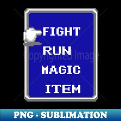 JRPG Battle Window Command - Professional Sublimation Digital Download - Perfect for Creative Projects