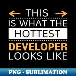 Developer Looks Like Creative Job Typography Design - PNG Transparent Sublimation Design - Perfect for Creative Projects