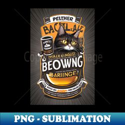 big belly lazyy cat loves beer 23 - Signature Sublimation PNG File - Unleash Your Creativity