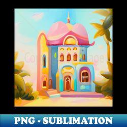 candy house - png transparent digital download file for sublimation - add a festive touch to every day