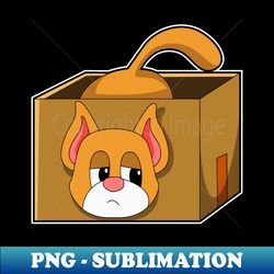 Cat in Box - Artistic Sublimation Digital File - Unleash Your Inner Rebellion
