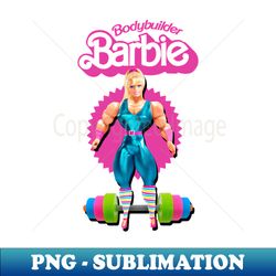 bodybuilder barbie - digital sublimation download file - revolutionize your designs