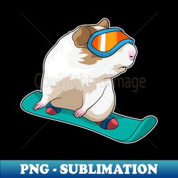 Guinea pig Snowboarder Snowboard - Special Edition Sublimation PNG File - Unleash Your Creativity