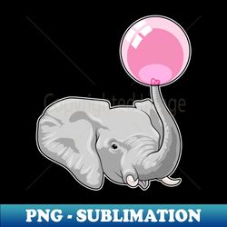 elephant with balloon - sublimation-ready png file - perfect for creative projects