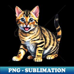 A sketch of a Bengal cat - Creative Sublimation PNG Download - Defying the Norms