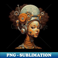 Funky Afro-futurism - PNG Transparent Digital Download File for Sublimation - Transform Your Sublimation Creations