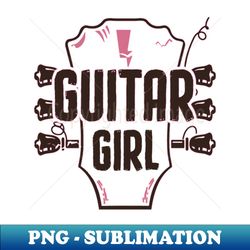 Guitar Girl - Creative Sublimation PNG Download - Stunning Sublimation Graphics