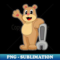 Bear Mechanic Wrench - Unique Sublimation PNG Download - Perfect for Sublimation Mastery