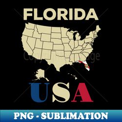 Florida - Decorative Sublimation PNG File - Instantly Transform Your Sublimation Projects