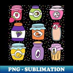 Cute fruit jams - Exclusive Sublimation Digital File - Perfect for Sublimation Art