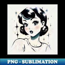 Anime woman - Modern Sublimation PNG File - Perfect for Sublimation Art