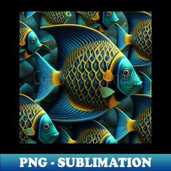 cute marine fish pattern - special edition sublimation png file - transform your sublimation creations