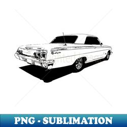 1962 Chevy Impala SS - PNG Sublimation Digital Download - Unlock Vibrant Sublimation Designs