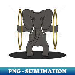 Funny elephant as arthist in the circus - Special Edition Sublimation PNG File - Revolutionize Your Designs