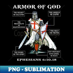 Armor Of God - PNG Transparent Sublimation File - Create with Confidence