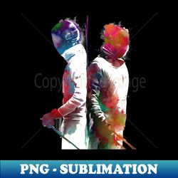 fencing sport art fencing sport - Exclusive Sublimation Digital File - Perfect for Sublimation Mastery
