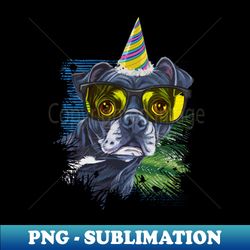 Birthday Party - Animal - Boxer  Dog Birthday Boxer - Unique Sublimation PNG Download - Enhance Your Apparel with Stunning Detail