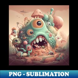 Fantasy monster house - PNG Transparent Sublimation File - Unlock Vibrant Sublimation Designs