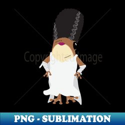 Bride of Frankenstein frog - frog in a Halloween costume - Premium Sublimation Digital Download - Fashionable and Fearless