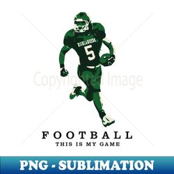 football - decorative sublimation png file - perfect for personalization