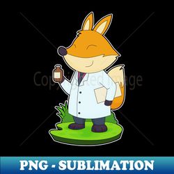 Fox Doctor Medicine - Vintage Sublimation PNG Download - Perfect for Personalization