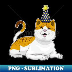 cat party party hat - high-resolution png sublimation file - defying the norms