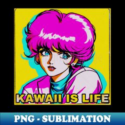 Anime kawaii pop art - Instant PNG Sublimation Download - Perfect for Personalization