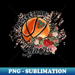 aesthetic pattern spurs basketball gifts vintage styles - stylish sublimation digital download - perfect for sublimation art