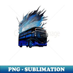 Blue Bus Line - Creative Sublimation PNG Download - Revolutionize Your Designs