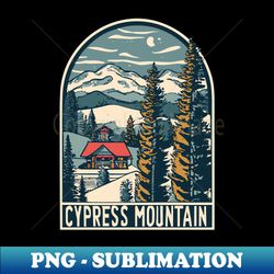 Cypress Ski - Retro - Vintage Sublimation PNG Download - Stunning Sublimation Graphics