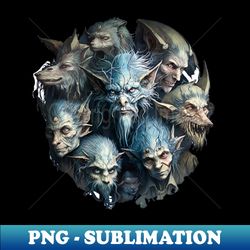 A Pack of Werewolves - High-Resolution PNG Sublimation File - Unleash Your Inner Rebellion