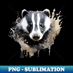 Badger face - Sublimation-Ready PNG File - Fashionable and Fearless