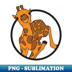 cute giraffe baby with 2 horns - unique sublimation png download - revolutionize your designs
