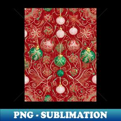 Christmas Ornaments Pattern - Instant PNG Sublimation Download - Unleash Your Creativity