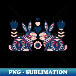Folksy rabbit - Instant Sublimation Digital Download - Transform Your Sublimation Creations
